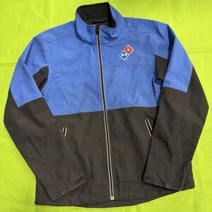 Dominos Gear Softshell Jacket Mens Medium Pizza Delivery Driver Waterproof Zip